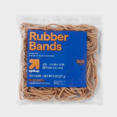 Tan Stationery & Office Supply - 輪ゴム 300個入り サイズ33 3-1/2''x 1/8'' タン