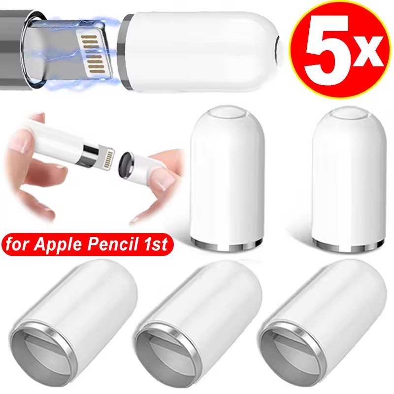 Stationery Supply - Apple Pencil 1用磁気ペンキャップ スタイラスペン保護カバー 交換用マグネットタブレットペンキャップ iPencil