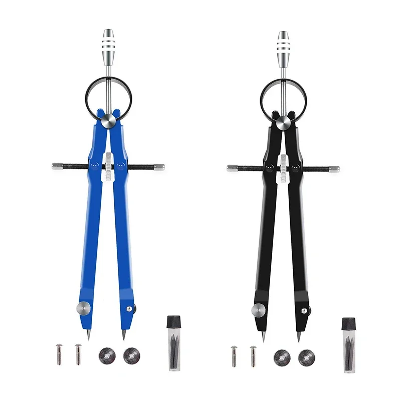 Compass Geometry Set - 1PC プロフェッショナルコンパスジオメトリセットロック数学と精密コンパス金属と耐久性のある固体と平面の正確さ