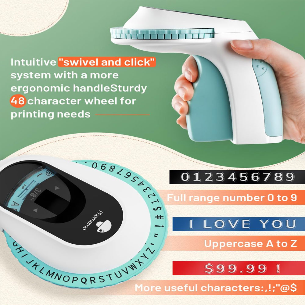 E975 エンボスラベルプリンター、3Dラベルマシン、ラベル - Label Printer Tape のレビューと価格