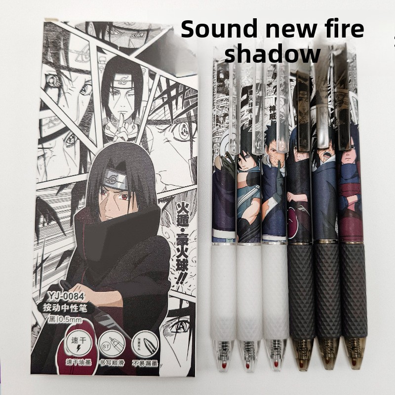 アニメナルトゲルペン可愛い漫画キャラクタープリント速乾性イン - Fountain Pen Ink のレビューと価格