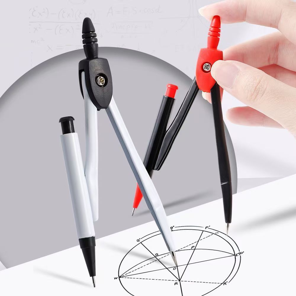 金属コンパス プロフェッショナル数学幾何学 鉛筆パターン付き - Compass Geometry Set のレビューと価格