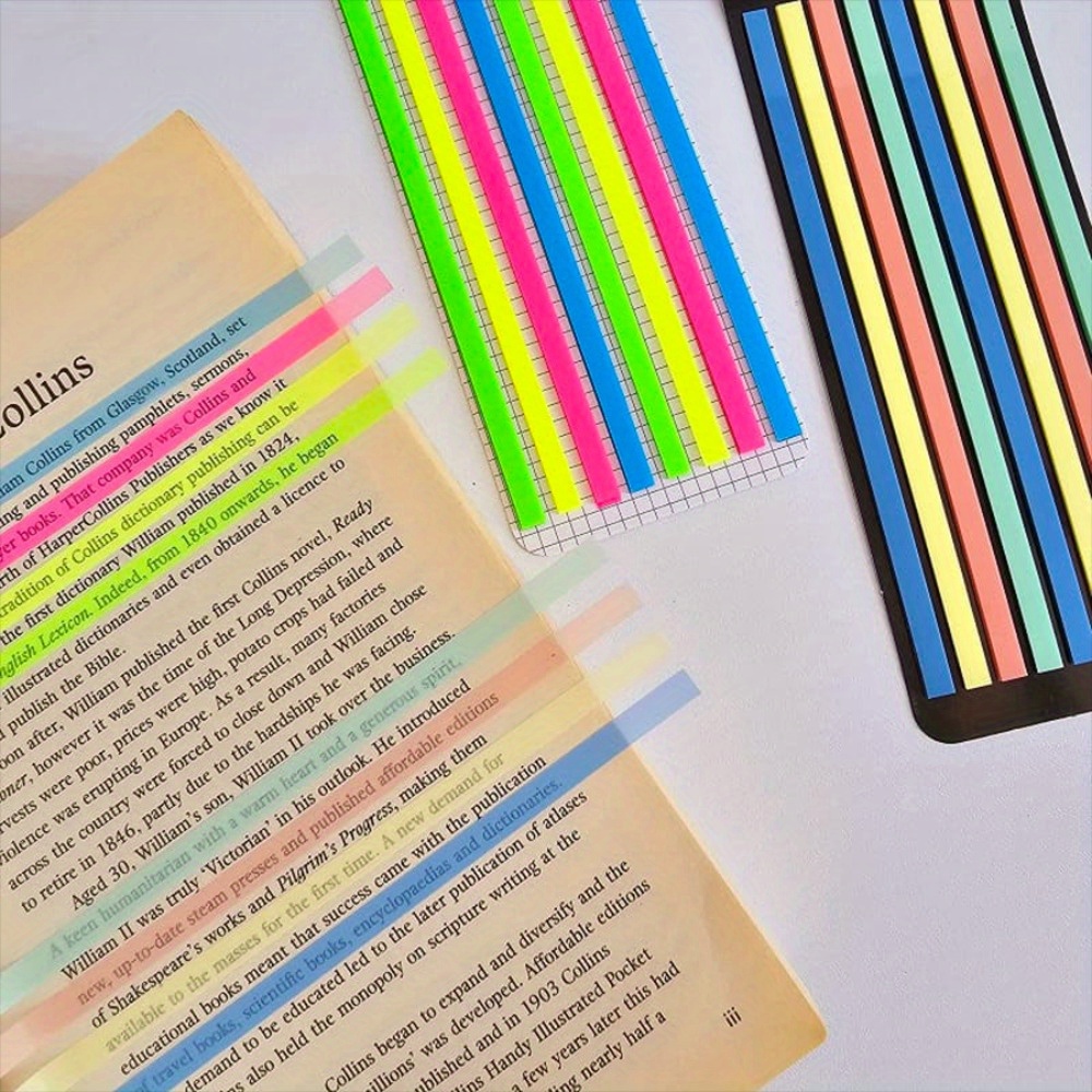 640枚のクリア蛍光テープ、書籍に注釈を付けるための取り外し - Label Printer Tape のレビューと価格