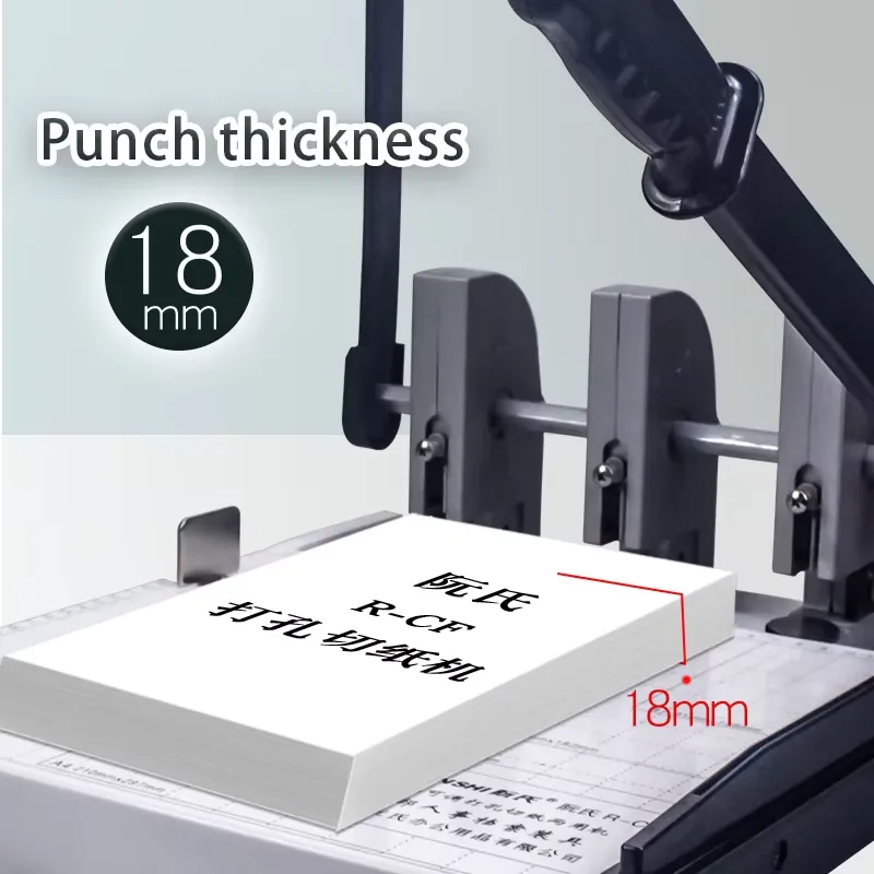 3穴パンチ＆ペーパーカッター R-CF 180枚対応 オフィ - Paper Punch 3 Hole のレビューと価格