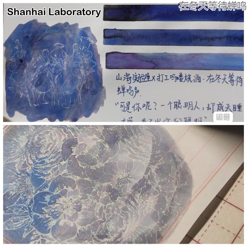 山海研究所 49 色 30 ミリリットル光沢万年筆インクグラ - Fountain Pen Ink のレビューと価格