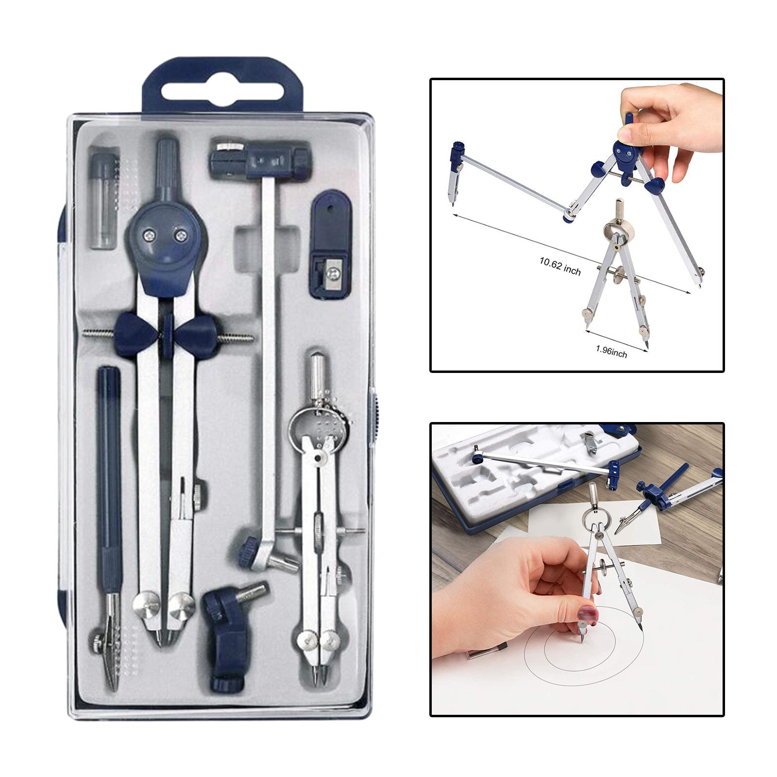 幾何学的な精密ツールセット、円の描画ツールとアーキテクチャ、 - Compass Geometry Set のレビューと価格