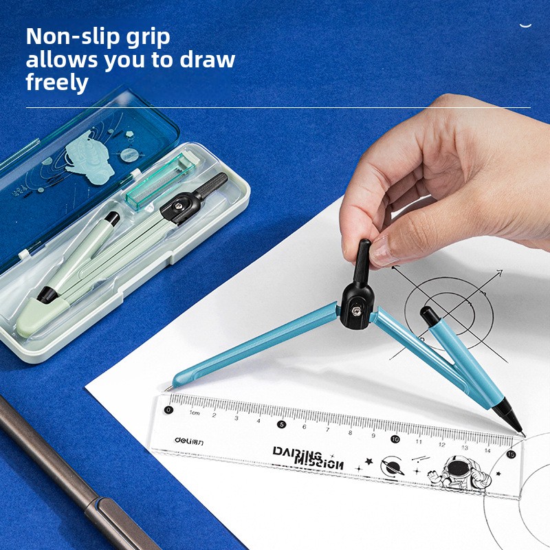 シンプルなファッション学生試験用製図金属コンパスセットオフィ - Compass Geometry Set のレビューと価格