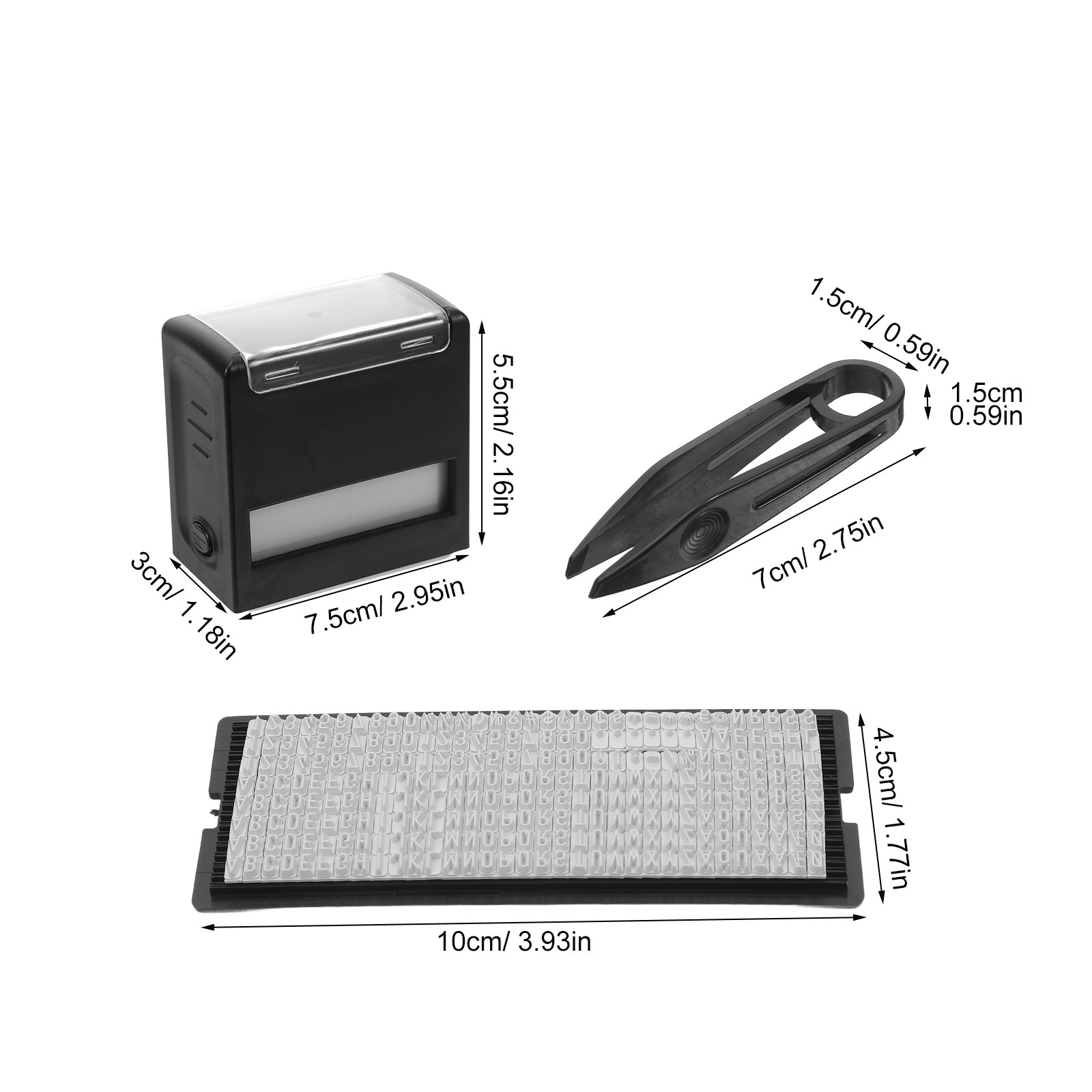 1セット ABS製セルフインキングDIYスタンプキット（交換 - Self Inking Stamp のレビューと価格