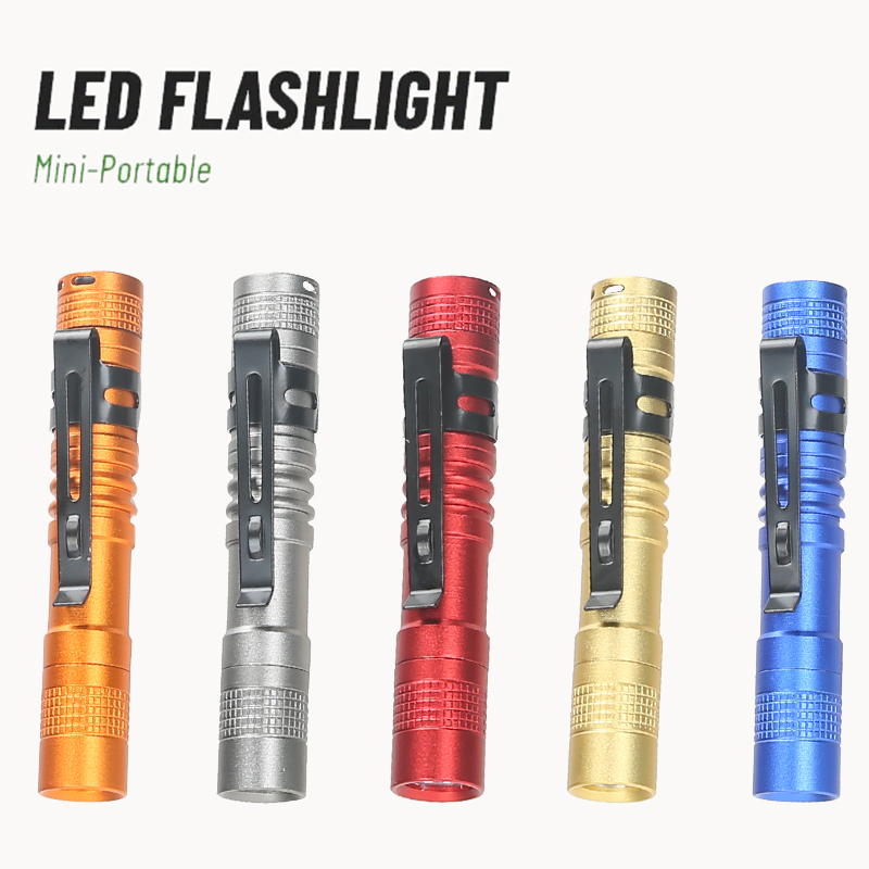 ペンクリップ付きポータブルミニLEDペン懐中電灯、ハンドヘル - Stationery Supply のレビューと価格