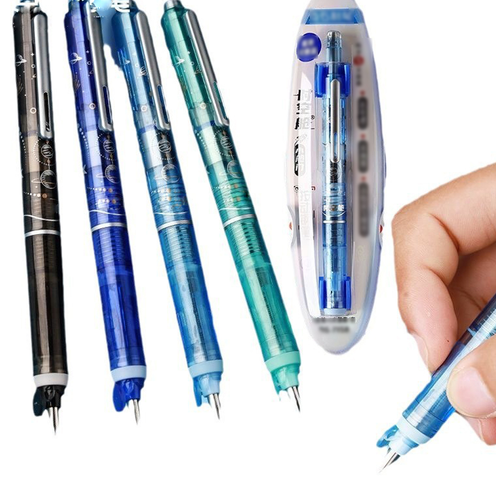 格納式万年筆 ブルー 5インク詰め替え付き ブルーインク C - Fountain Pen Ink のレビューと価格