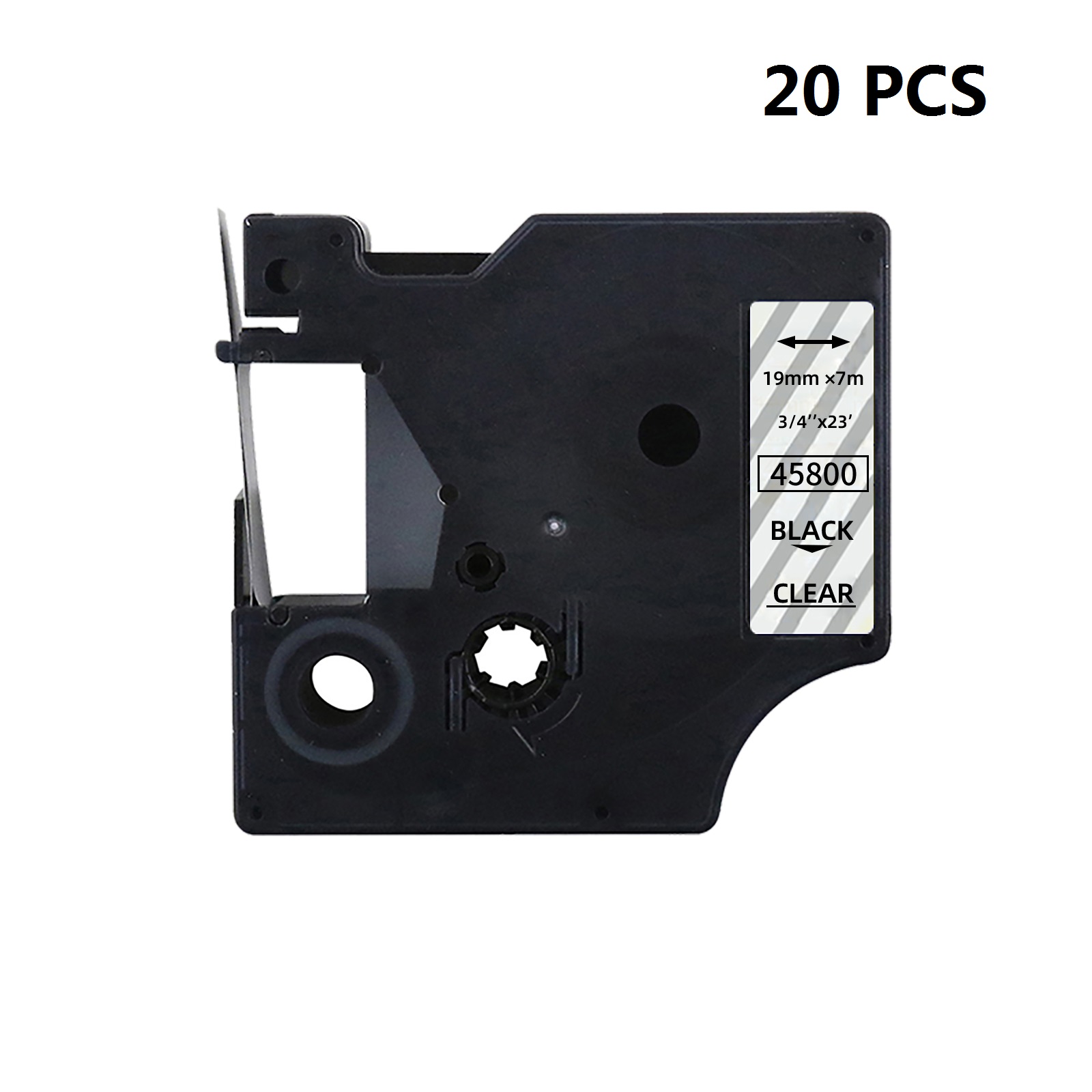 20 個プレミアム品質互換 D1 シリーズ 19mm x 7 - Label Printer Tape のレビューと価格