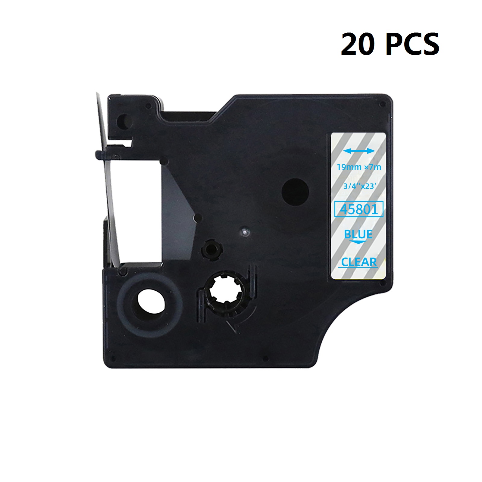 20 個プレミアム品質互換 D1 シリーズ 19mm x 7 - Label Printer Tape のレビューと価格