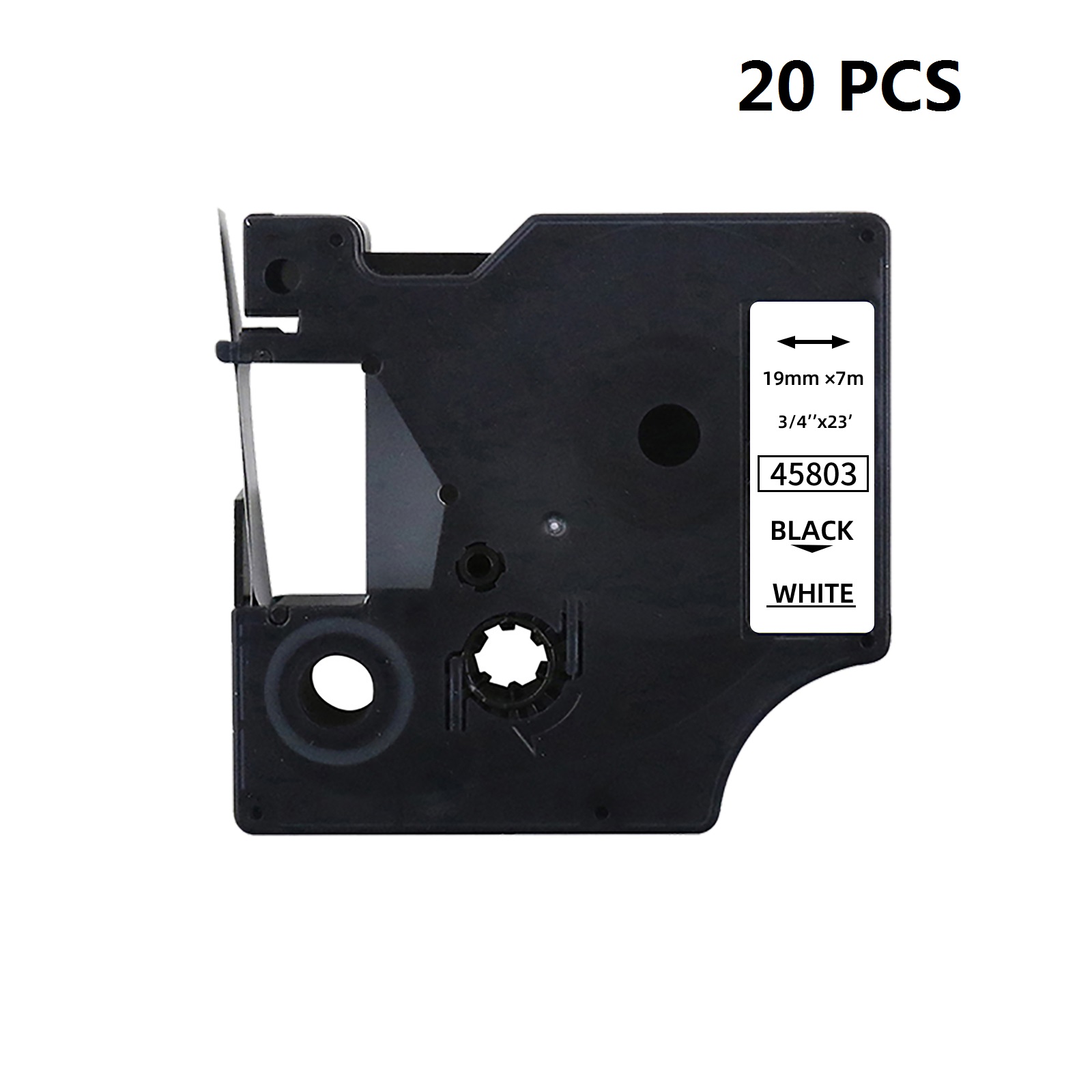 20 個プレミアム品質互換 D1 シリーズ 19mm x 7 - Label Printer Tape のレビューと価格