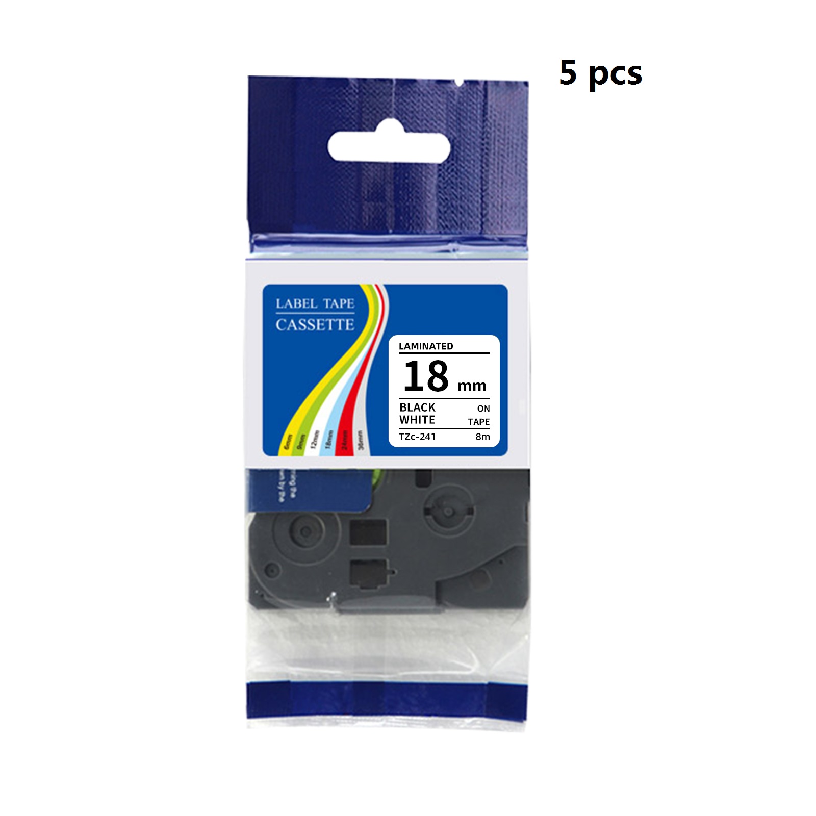 ブラザーPタッチプリンター対応ラミネートラベルテープ5個セッ - Label Printer Tape のレビューと価格
