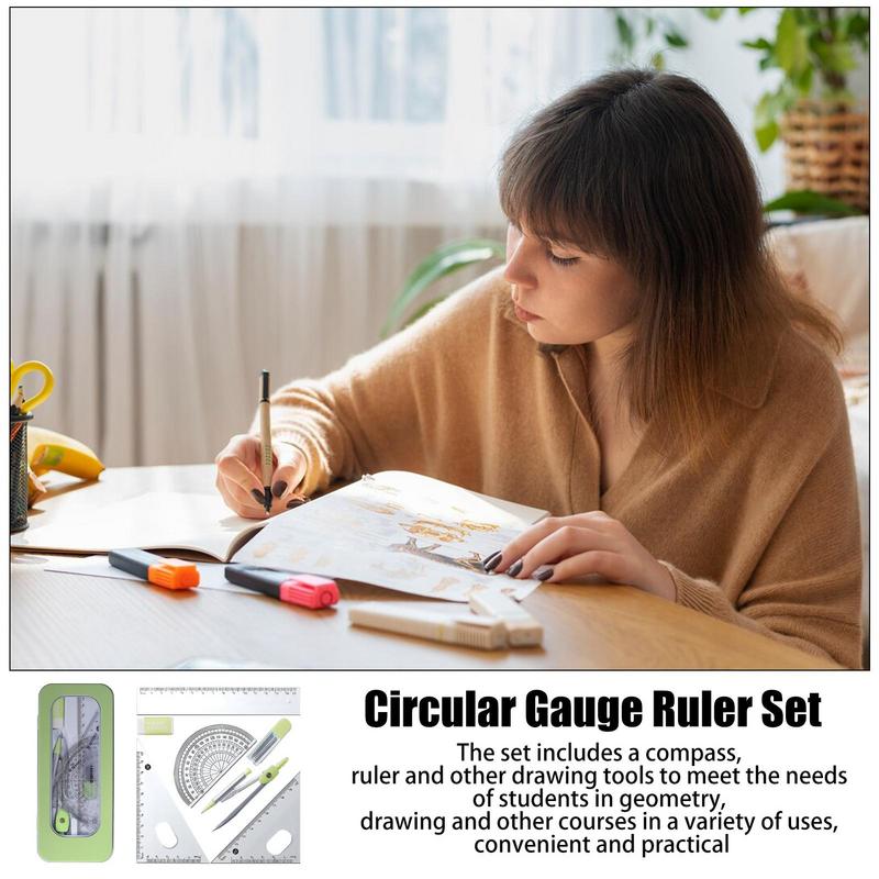 分度器とコンパスのセット、数学ジオメトリキット、数学を使用し - Compass Geometry Set のレビューと価格