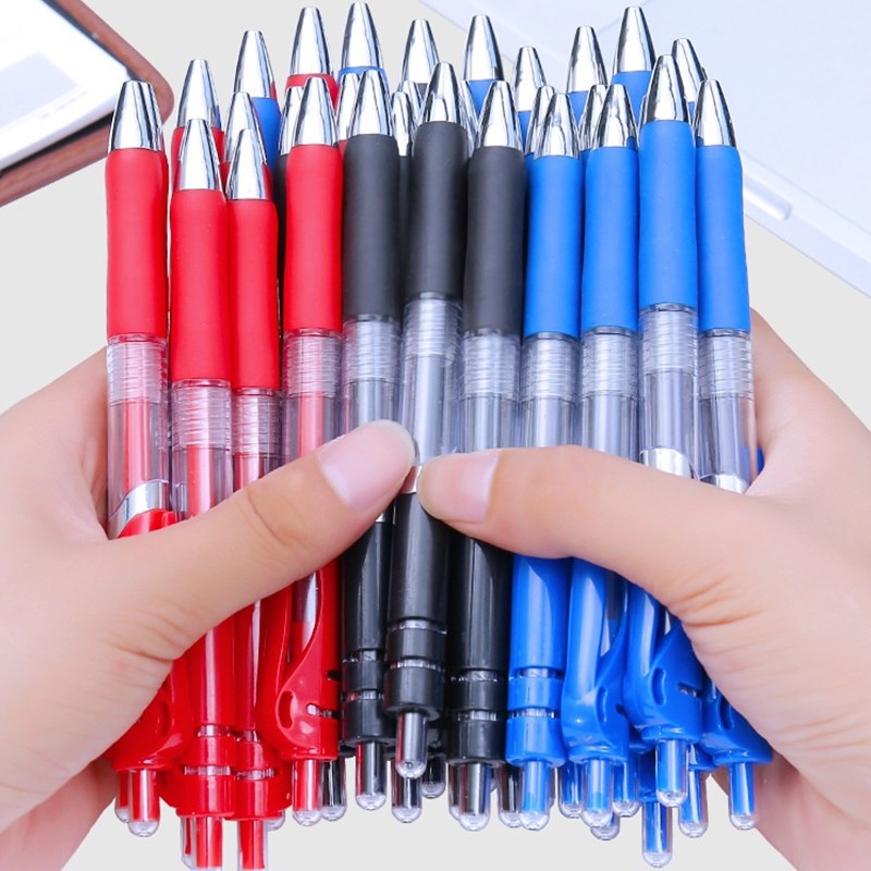 自動ジェルペン0.5mm黒赤青インク学生試験筆記スムーズ文房 - Stationery Office And School Supply Stores のレビューと価格