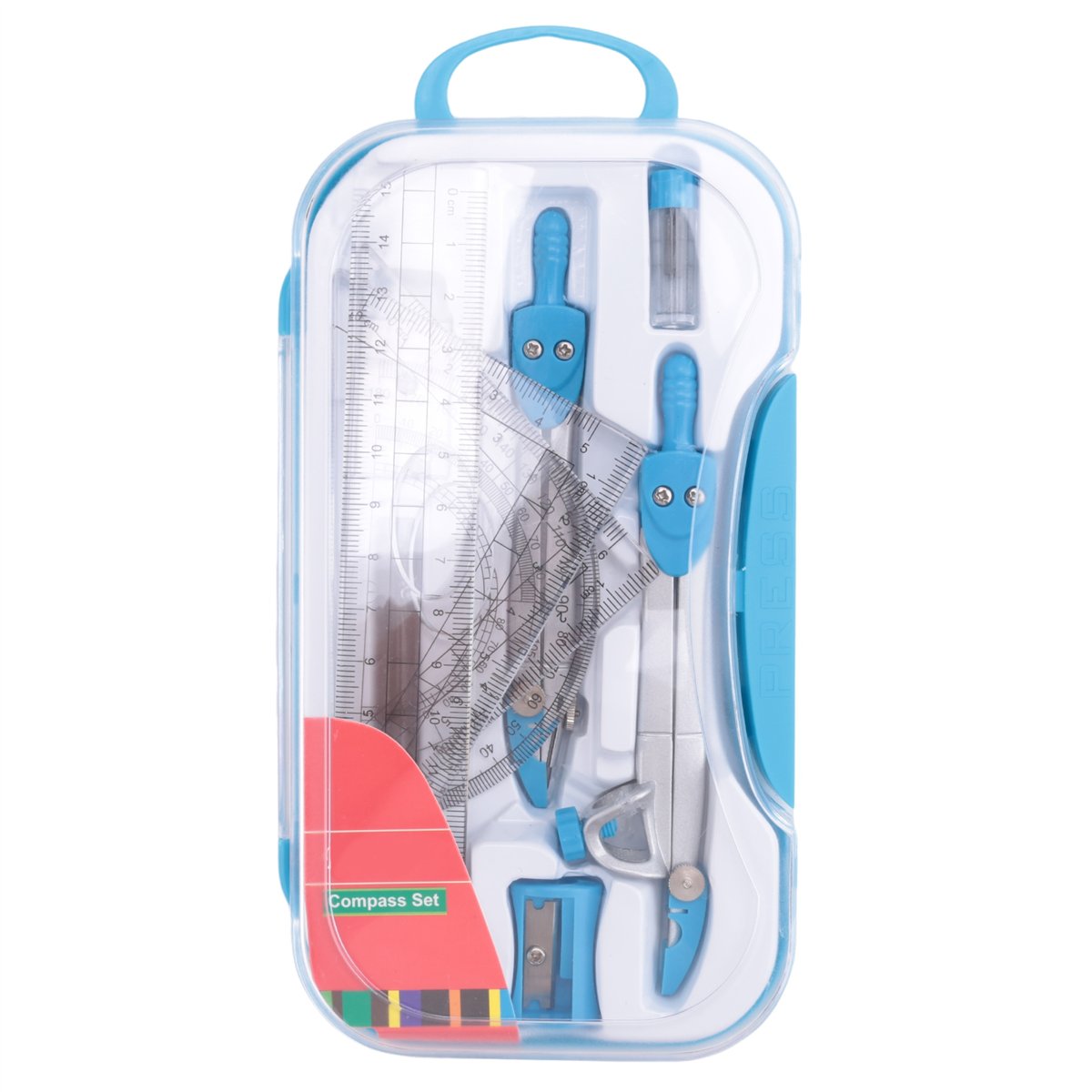 MALL ジオメトリコンパスセット 10個入り 学校用数学分 - Compass Geometry Set のレビューと価格