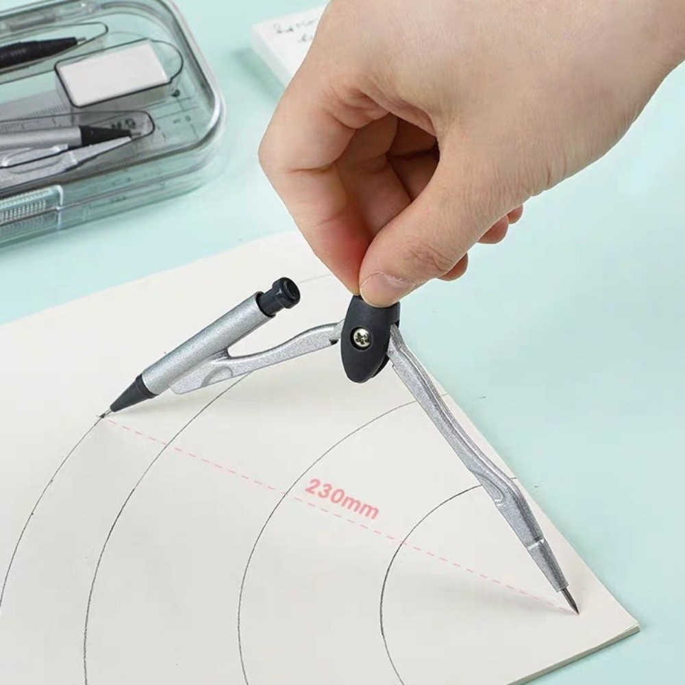 8点セット 多機能製図用コンパス定規キット 精密コンパクト幾 - Compass Geometry Set のレビューと価格