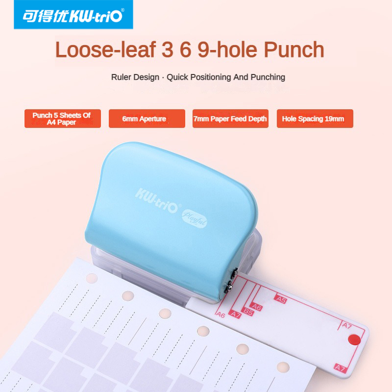 オフィス、DIY、ルーズリーフ、パンチ、手作り紙、3穴、6穴 - Paper Punch 3 Hole のレビューと価格