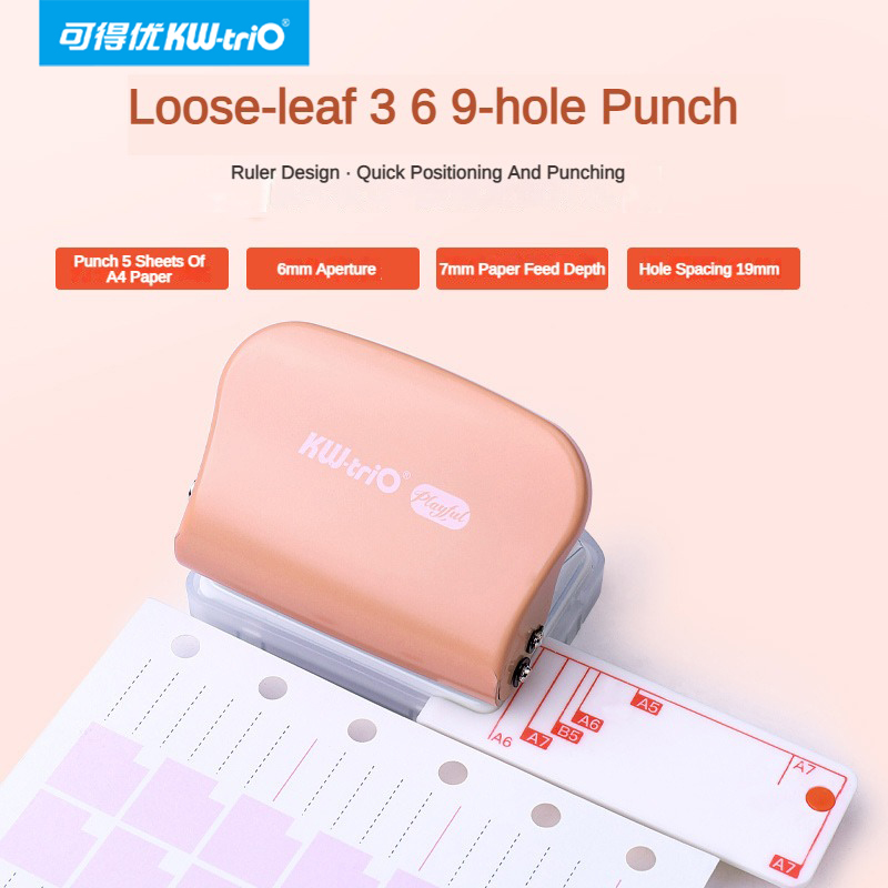 オフィス、DIY、ルーズリーフ、パンチ、手作り紙、3穴、6穴 - Paper Punch 3 Hole のレビューと価格
