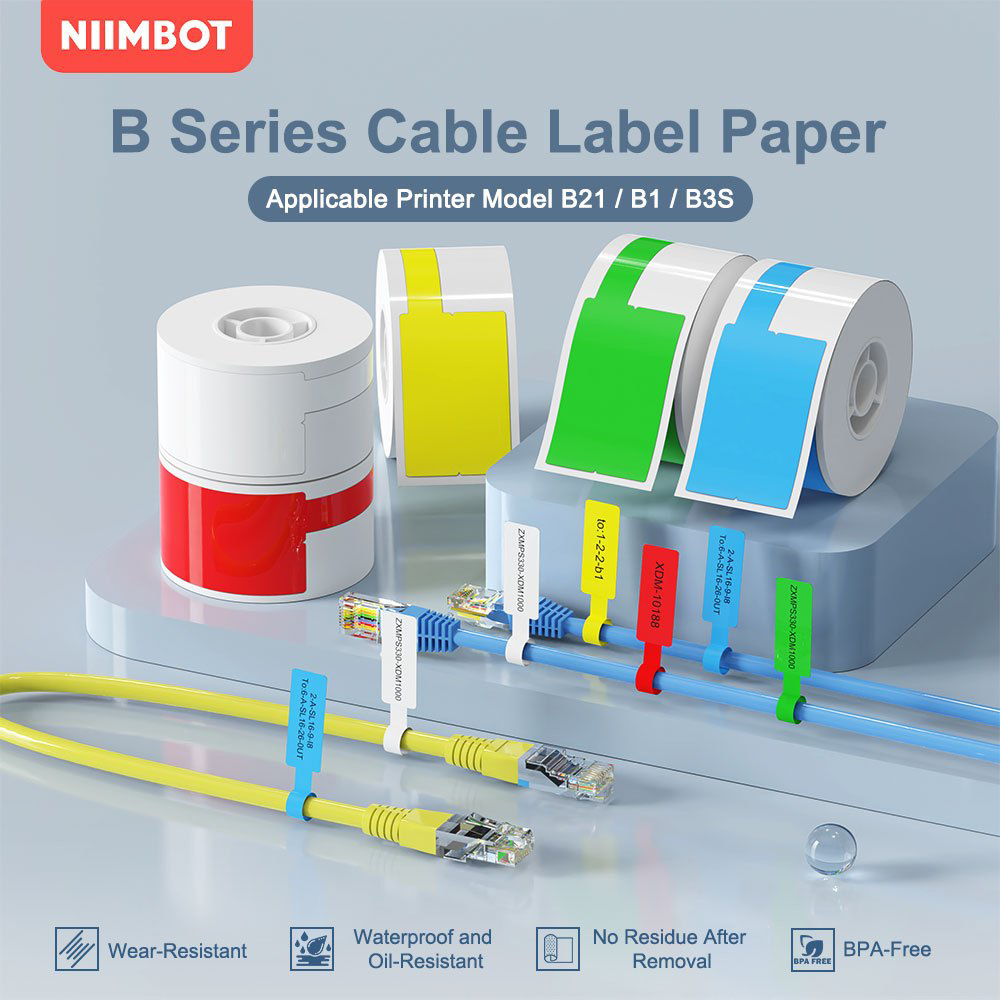 Niimbot ケーブルラベルポータブルプリンタサーマル B - Label Printer Tape のレビューと価格