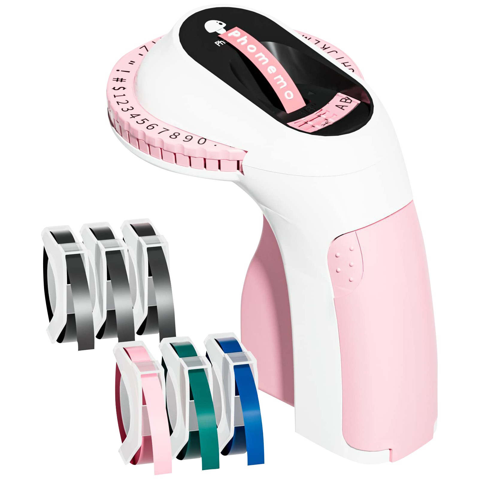 3D ラベルプリンターエンボスラベルテープマニュアルラベラー - Label Printer Tape のレビューと価格