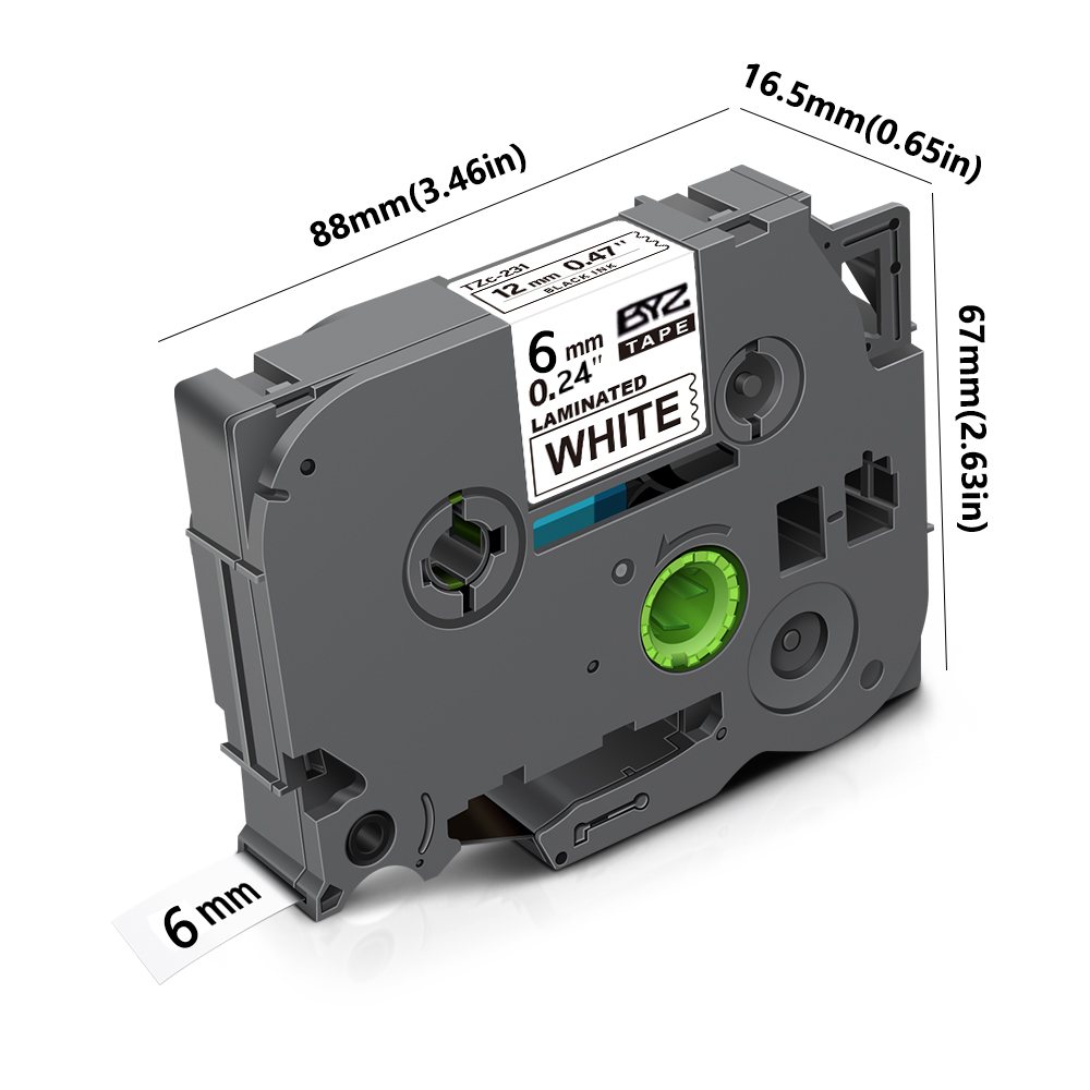 1パック TZe211 Ptouch 6mm/0.24インチ - Label Printer Tape のレビューと価格