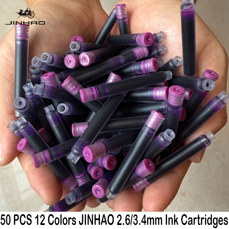 50/12 個 JINHAO 12 色 2.6 ミリメートル - Fountain Pen Ink のレビューと価格