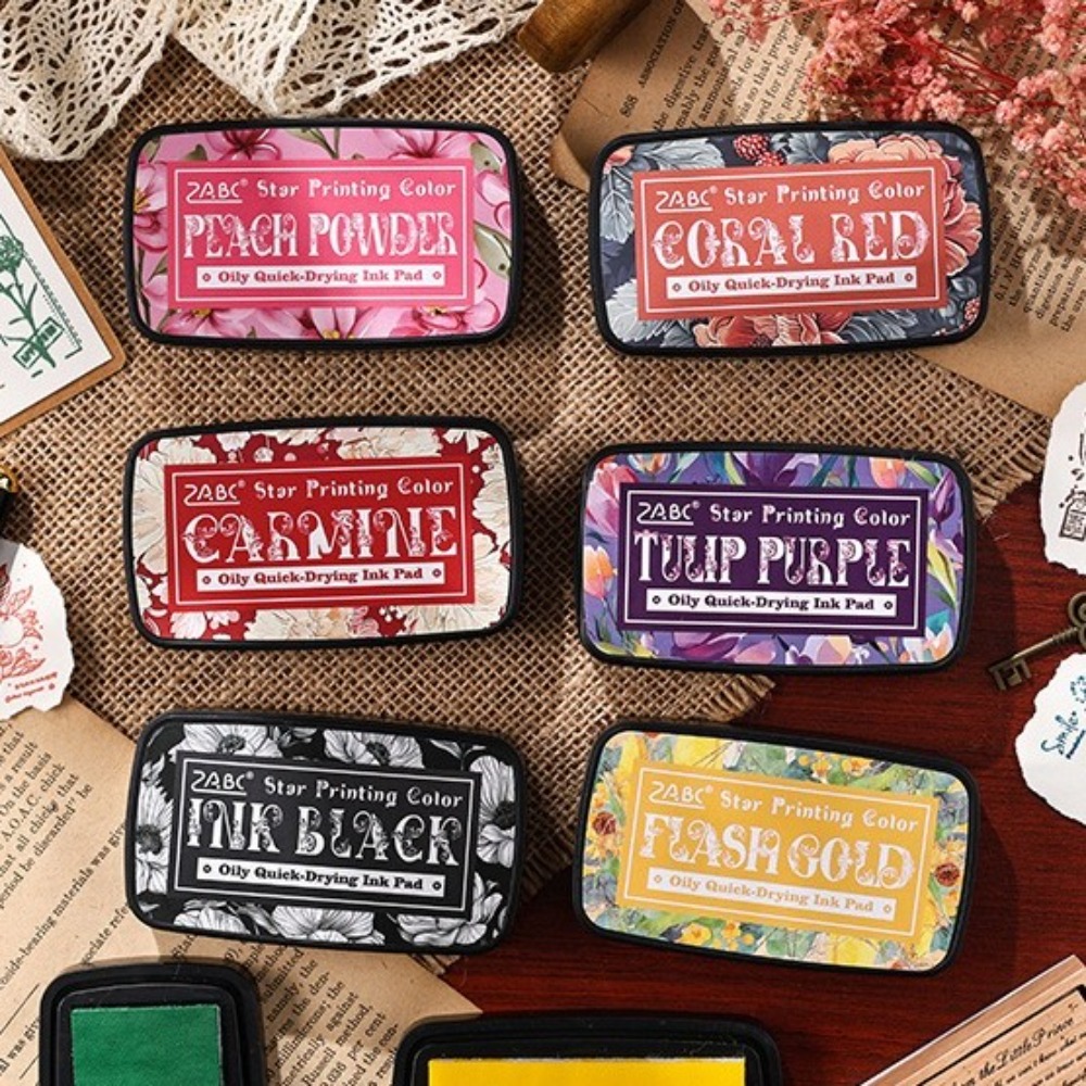 新しいカラフルなインクパッド、長方形で使いやすいインクパッド - Self Inking Stamp のレビューと価格
