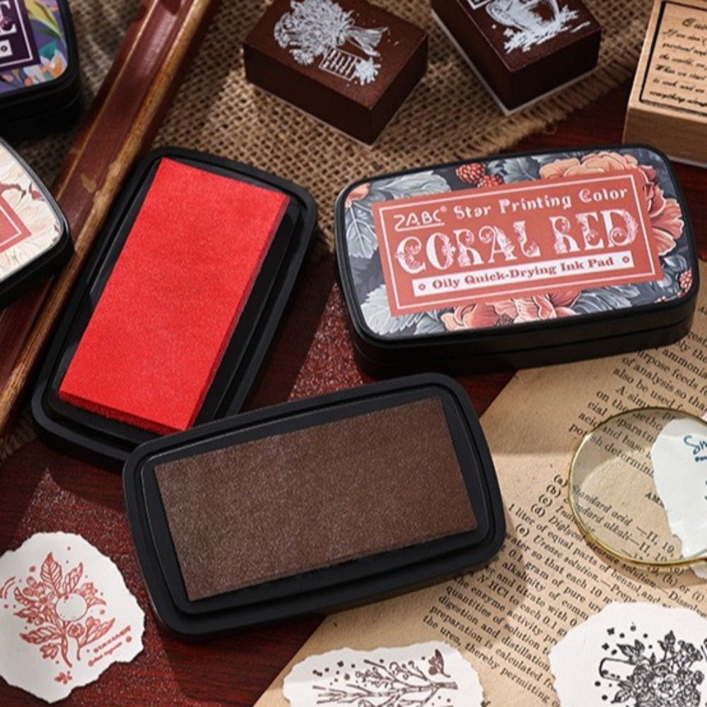 新しいカラフルなインクパッド、長方形で使いやすいインクパッド - Self Inking Stamp のレビューと価格
