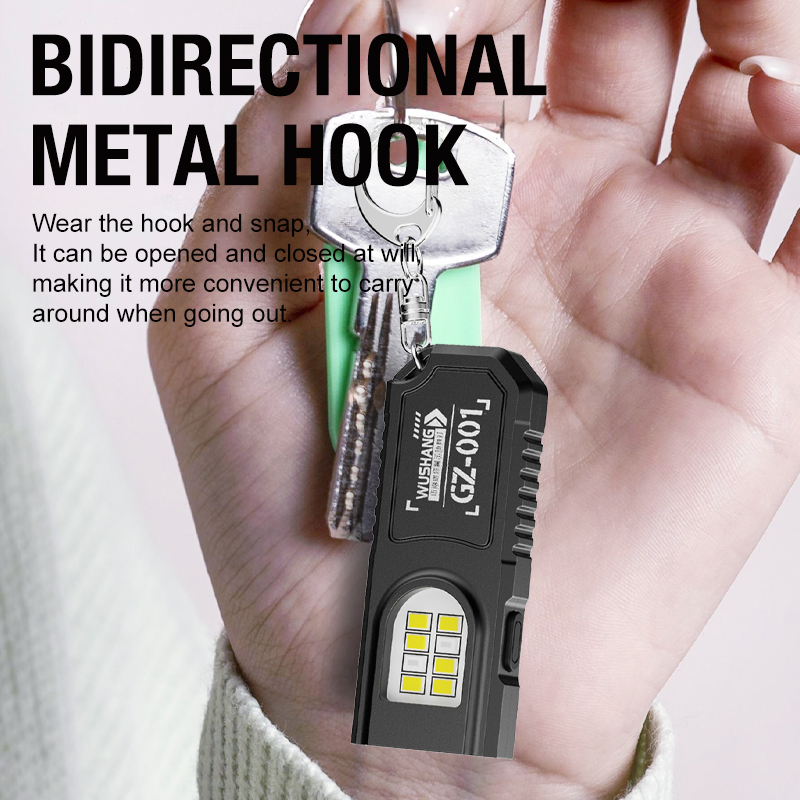 ポータブルキーホルダー LED COB 懐中電灯 USB 充 - Stationery Supply のレビューと価格