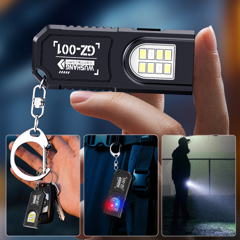 ポータブルキーホルダー LED COB 懐中電灯 USB 充 - Stationery Supply のレビューと価格