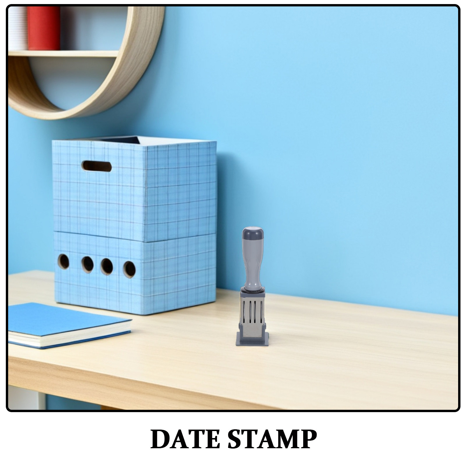 携帯用ハンドヘルド日付スタンプ、自動インク補充式ローリング日 - Self Inking Stamp のレビューと価格